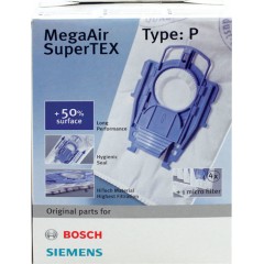 Bosch BBZ41FP Σακούλες Σκούπας 4τμχ Συμβατή με Σκούπα Siemens / Bosch